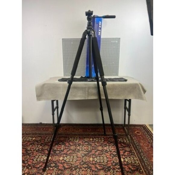 Slik PRO 700 DX 3-Section Aluminum Tripod System SVH-501 Video Head - Picture 1 of 11